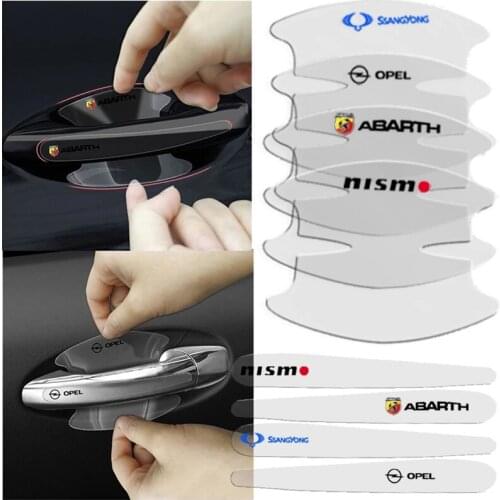 8Pc Car Door Handle Stickers Protector Film for Nissan Juke X trail T32 T30 Qashqai J11 J10 Tiida Kicks Versa Navara Patrol 2021