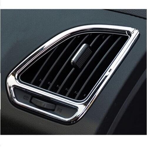 ABS outlet Chrome trim decoration cover ring Car Accessories For HYUNDAI IX35 2011 2012 2013 2014