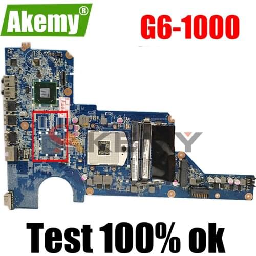 AKemy laptop Motherboard For HP Pavillion G4 G4-1000 G6-1000 G7 HM65 Mainboard 636373-001 636373-501 DA0R13MB6E0 DA0R13MB6E1