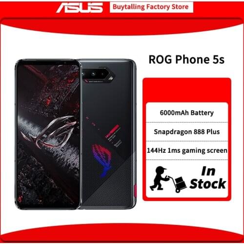 Global Firmware ASUS ROG 5 5G Gaming MobilePhone 6.78 inch 144Hz AMOLED Snapdragon 888 Octa Core 64MP Camera WiFi 6