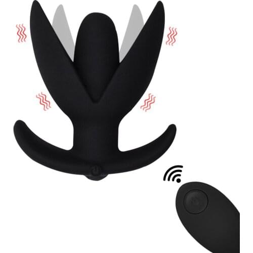 Wireless Remote Control Anal Plug Vibrator Anal Dilator Opening Silicone Butt Plug Prostate Massage SM Adult Toys Anal Vibrator