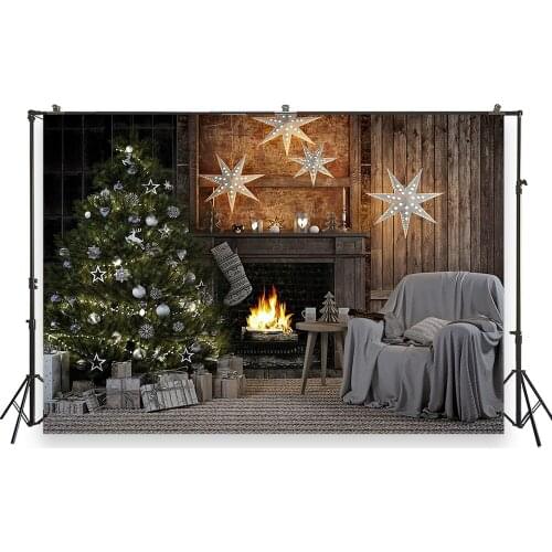 HUAYI Photography Backdrops Christmas Photo Background Christmas Xmas Family Party Decor Banner Studio Photobooth BackdropXT6864
