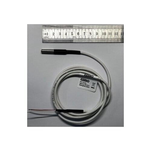 GEMO GM-NTC-6H-SLK; NTC Temperature Sensor -30...+150 C 2 WİRE NTC SENSÖR WİTH 1,5M SİLİCON TYPE CABLE 6mm DİAMETER