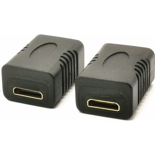 HDMI-compatible Mini HDMI Female to Female Adapter