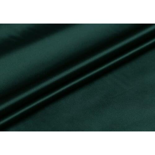 Howmay 100% pure silk fabric satin 16.5m/m 114cm 45" blackish green 69# color for scarf womens dress bedding sheet pillowcase