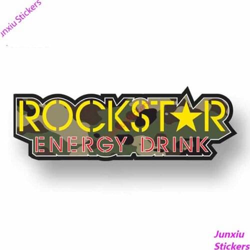 JDM Rockstar Energy Drink Logo Car Stickers for Bumper Trunk Graphics Windshield Bumper Windows KK Material Decoration 13*5cm
