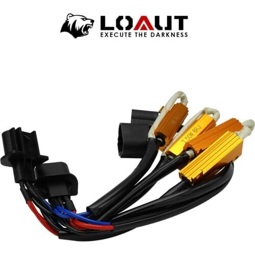 JGAUT 50W 8RJ Decoder Double Load Resistor Canbus H4 9007 H13 LED Conversion Cancellers No Flickering Wiring