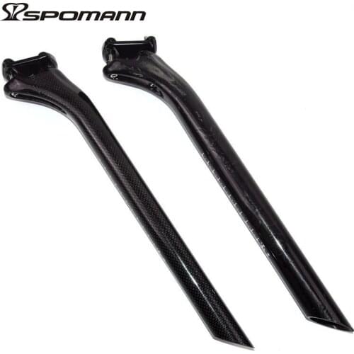 Hot Sale Carbon Seatpost 27.2 / 30.8 / 31.6 * 350mm/ 400mm Mountain Bike 3K / UD Carbon Seat Post Offset MTB Road Bicycle Parts