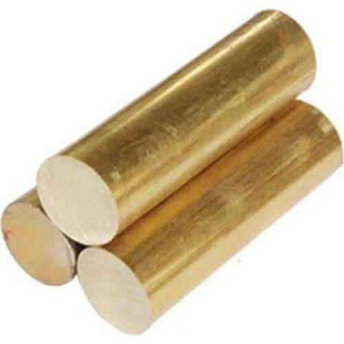 Brass Round Bar Rod Circular Tube Hardware Solid Round Rods Wires Sticks Gold for Repair Welding Brazing Soldering Dia. 15-40mm