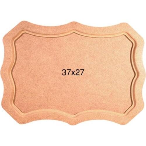 T693 Small Wavy Tray, Can Be Painted Mdf Raw Wood Tray