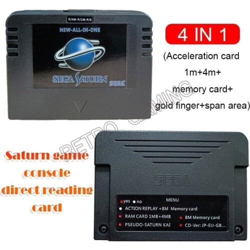 Original NEW-ALL-IN-1 SEGA SATURN Pseudo KAI Games Used Card with Direct reading 4M Accelerator function 8MB memory