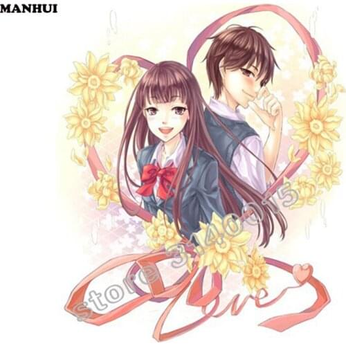 New 5D Diy Diamond Painting Flower couple Diamond Mosaic Needlework Crafts Embroidery Cross Stitch home decor BEF101