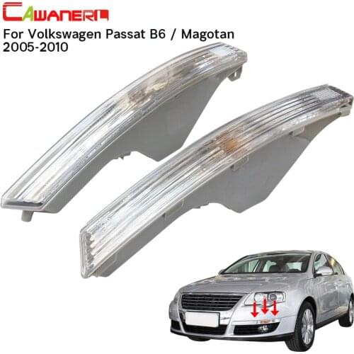 Cawanerl 2 X Car Front Bumper Turn Signal Light Housing Without Bulb For Volkswagen Passat B6 Magotan 2006 2007 2008 2009 2010