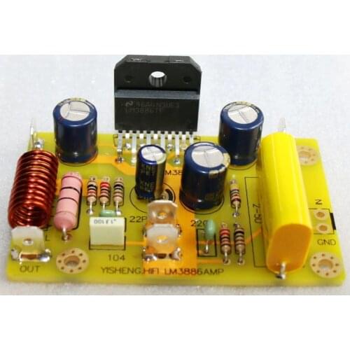 HIFI mono LM3886 power amplifier board / can be connected in parallel