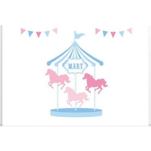 Custom carousel flag photography studio background High quality Computer print party backdrops