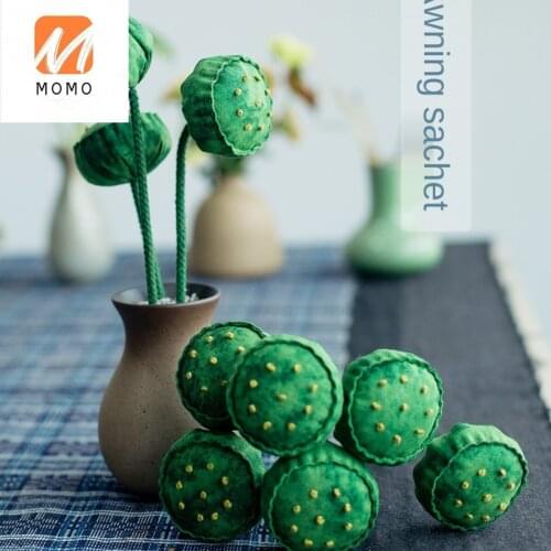 Lotus Seedpod Perfume Bag DIY Material Package Handmade Embroidery Self-Bag Mosquito Repellent Portable Lotus Ancient Style Argy