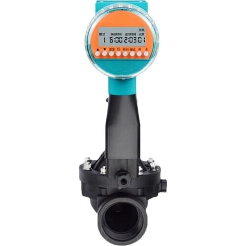 Irrigation Water Timer Controller 2" Irrigation Solenoid Valve Water Timer With Rainfall Sensor (Battery not Included)