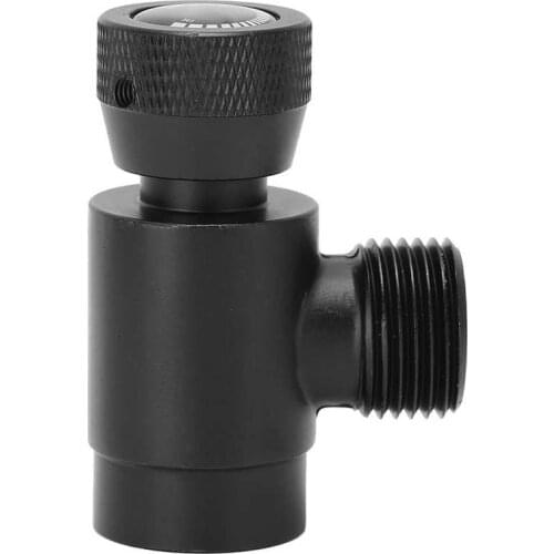 Integrated Soda CO2 Refill Connector ASA Soda Adapter Valve for Filling Soda Tank W21.8-14/ TR21-4 Thread Black