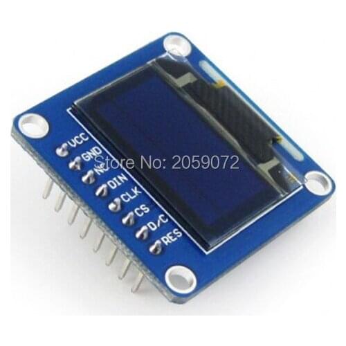 0.96inch oled (b) fo STM32 SPI/I2C interfaces 1/4 yellow 3/4 blue vertical pinheader