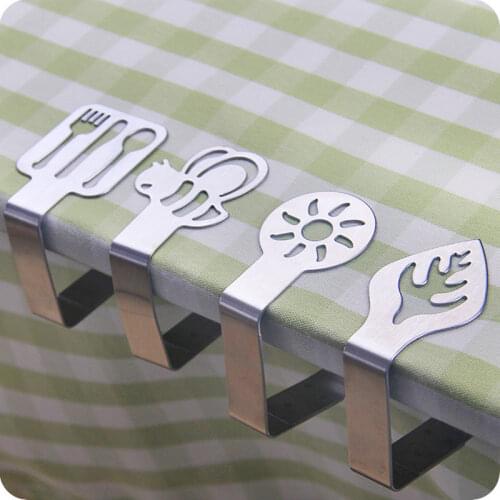 1pcs Stainless Steel Table Cloth Clip Restaurant Round TableCloth Clamps Wedding Party Home Clothes Bed Linen Securing Clip