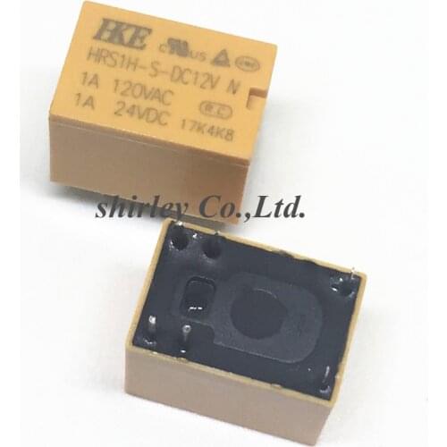 Free Shipping 10pcs/lot 100% new HRS1H-S-DC12V a set of conversion 6 feet 1A 120VAC relay components