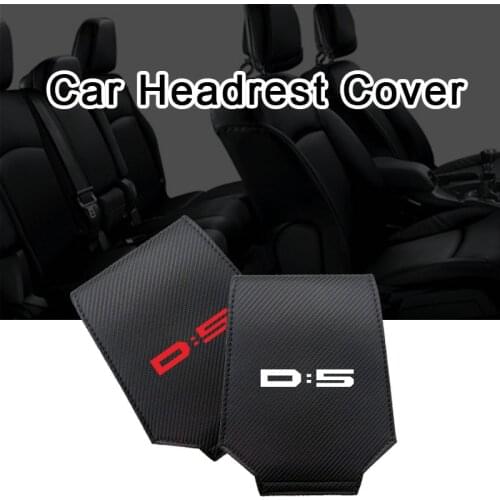 Car Cover Seat For Mitsubishi Delica D5 Accessories Auto Neck Headrest Pillow Cushion Seat Leather Pad With Pockets Car Products
