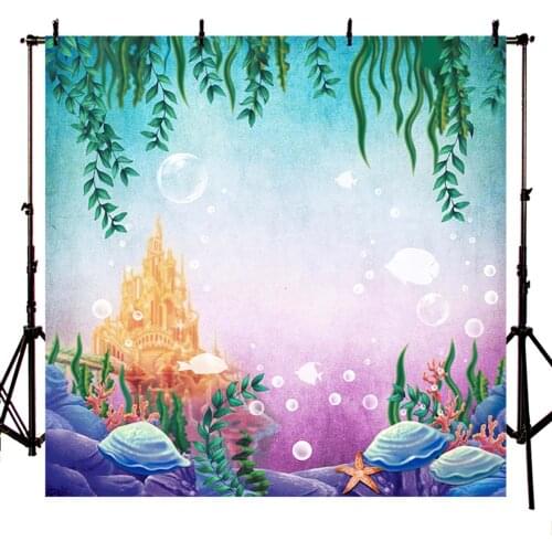 Mehofoto Ocean Backdrop for Photography Underwater World Photo Background Seaweed Background for Booth Studio G-449