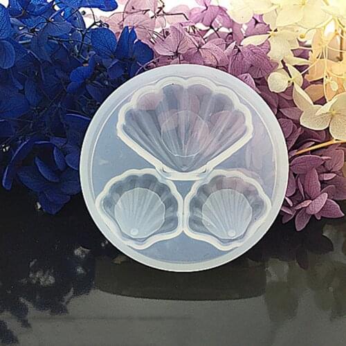 1pcs Sea Shell Resin Mold Flexible Resin Mold Crystal Silicone Mold Jewelry Storage Plate Mold Decoration Tool