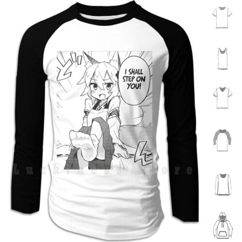 Senko Stepping On You - The Caring Fox Senko - San hoodies Anime Nyan Manga Sword Art
