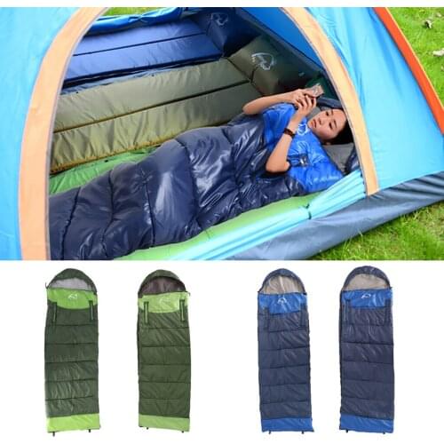 Camping Sleeping Bag, Portable Lightweight Rectangle Splicing Type, Backpacking Sleeping Bag with Compression Sack, 4 Season
