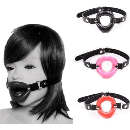 Open Mouth Gag Erotic Toys Sexy Lip Oral Sex Gag Bondage Restraints Fetish BDSM Slave Adult Sex Toy,Cosplay Costumes Accessories