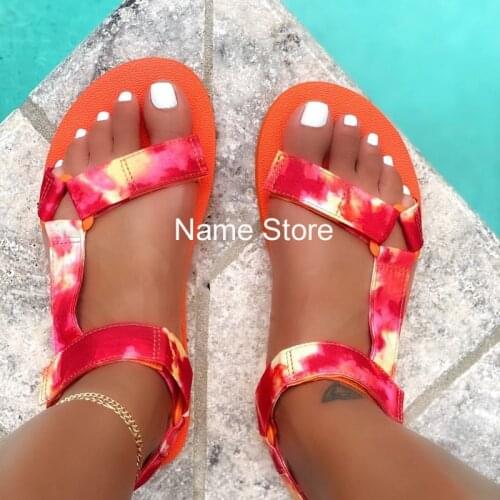Summer Womens Beach Sandals Fashion Simple Womens Shoes Open Toe Outdoor Casual Sandals Plus Size 43