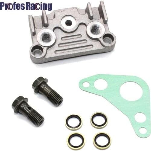 125cc 140cc Motorcycle Oil Cooler Horizontal Engine Adapter Engine Cylinder Cover 50cc 70cc 90cc 110cc Oil Cooler Adapter Engine