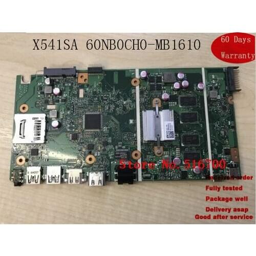 LAPTOP SYSTEM BOARD For Asus X541 X541S X541SA REV:2.0 Motherboard 60NB0CH0-MB1610 69N0UJM18A03 *WORKING