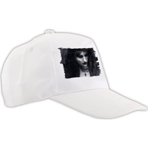 MERCHANDMANIA vampire cap gothic METAL soft color unisex colors adjustable sports polyester field picnic fishing