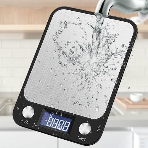 10kg/1g LCD Display Multi-function Digital Food Kitchen Scale Stainless Steel Weighing Food Scale Cooking Tools Balance