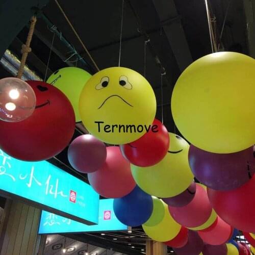 Pvc face balloon Helium balloon inflatable Interaction advertising promotional Hang ground ball air tight beach ball