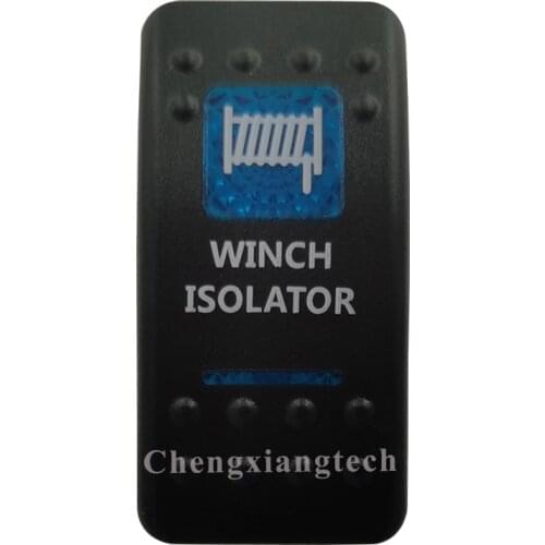 Printed Blue Rocker Switch Cap Winch Power for Carling Arb Car Boat Rocker Switch 12v 24v, Cover Only !!! No Switch Base