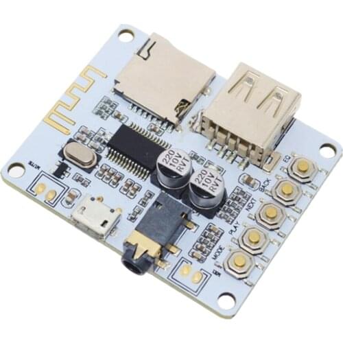 Bluetooth Audio Receiver board with USB TF card Slot decoding playback preamp output A7-004 5V 2.1 Wireless Stereo Music Module