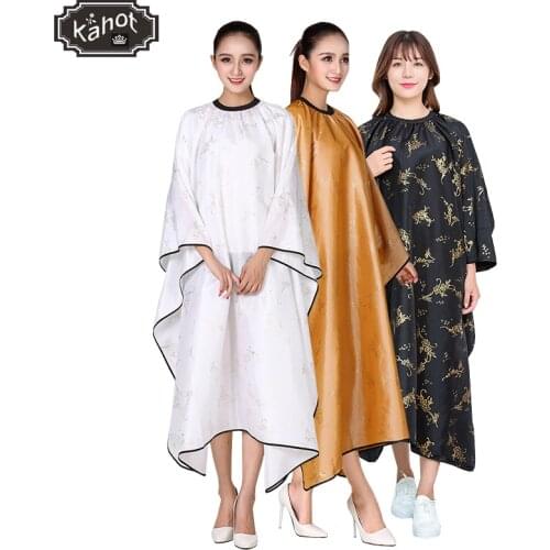 Salon Professional Hair Styling Cape,Adult Hair Cutting Coloring Styling Cape Hairdresser Wai Cloth Barber Gilding Pattern Capes
