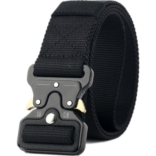 Drop Shipping Mens Tactical Belt Military Nylon Belt Outdoor multifunctional Training Belt Combat Belts Sturdy Waistband