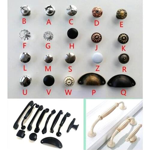 Variety style Door Drawer Cabinet Wardrobe Pull Handle Knobs furniture Hardware handle Wholesale free shipping