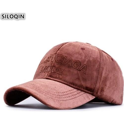 SILOQIN Adjustable Size Couple Hats Mens Fashion Baseball Caps Autumn Winter Womens Ponytail Cotton Warm Sports Snapback Cap