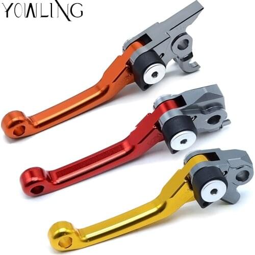 1Pair Foldable Clutch Brake Lever FOR YAMAHA TTR250 TTR600 XT250X HONDA CRF450RX CRF250 Rally 250XCF-W 300XC-W 300EXC