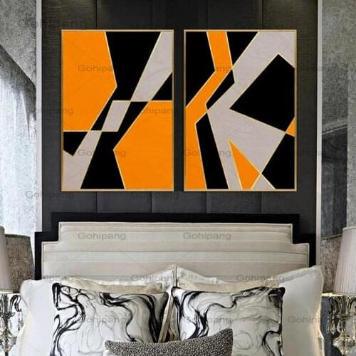Modern Abstract Irregular Geometric Graphic Poster Print Canvas Painting Picture Home Wall Art Home Living Room Decoration