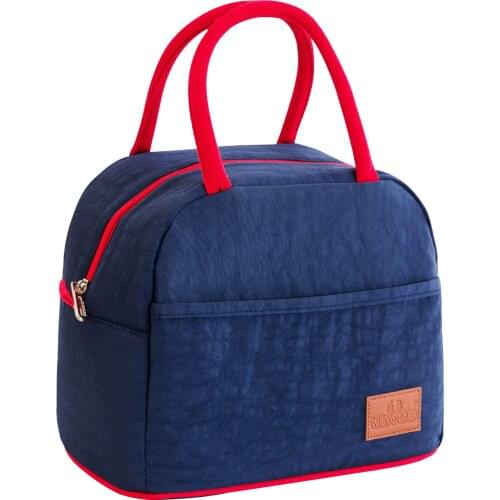 Tote Lunch Bag Thermal Insulated Lunch Box Cooler Handbag Bento Pouch Dinner Container Food Storage Bag