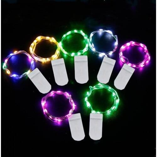 2M LED String Lights Battery Garland Fairy Decorations Outdoor Festoon Bulb For New Year Christmas Brithday Party Lamp