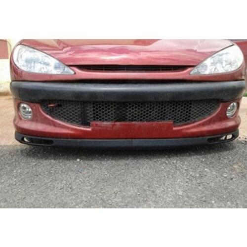 Universal Compatible All Cars and For Peugeot 206 Front Bumper Lip Laguna St. Abs Plastic Matte Black 2 Piece Set