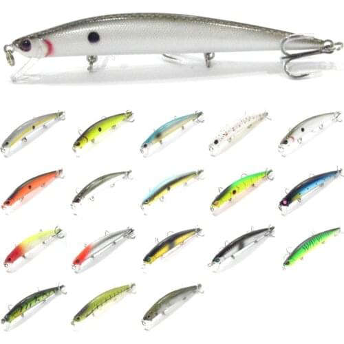 WLure 11.7g 12cm Slim Long Style Body Shape Weight Transfer to Make Long Casting 3 #6 Black Hooks Musky Fishing Lure M616