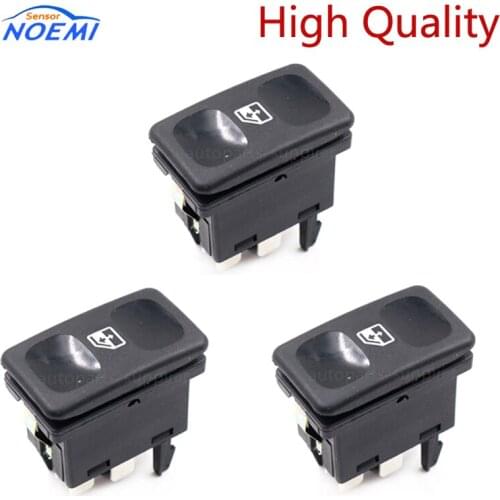 YAOPEI 191959855 Car Black Plastic Metal Power Window Control Switch Button for V W Polo Golf J etta MK2 BDP605 191 959 855